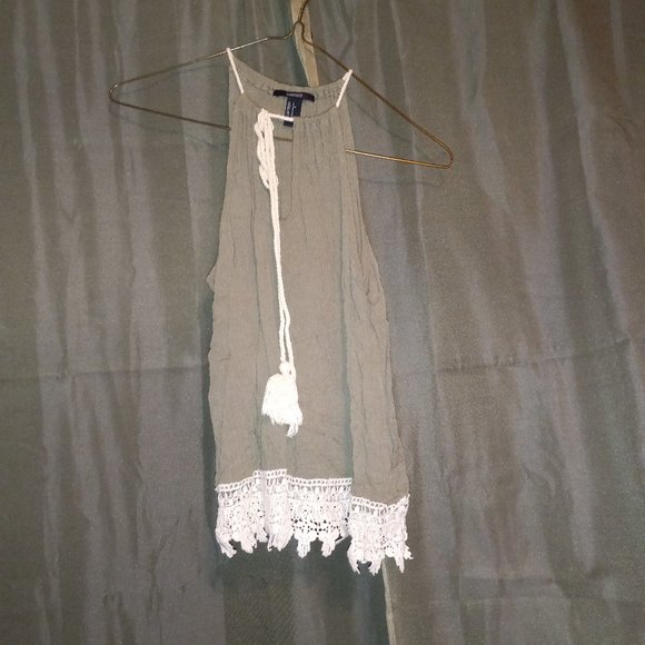 Green Summer Flowy Top - Picture 1 of 5